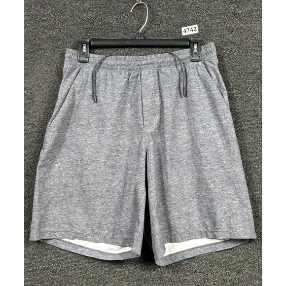 Lululemon Pace Breaker Shorts Womens Size L Gray Linerless 8" Inseam LM7AB1SA - Picture 1 of 8